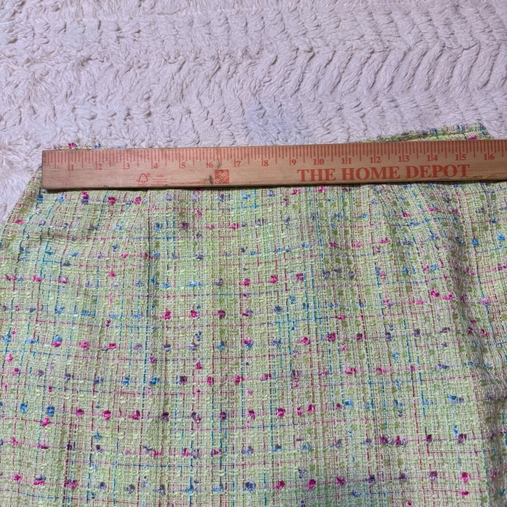 Vintage Breakin’ Loose Tweed 2-Piece Skirt Suit 15/16Yellow Pastel NWT Deadstock - Picture 6 of 12